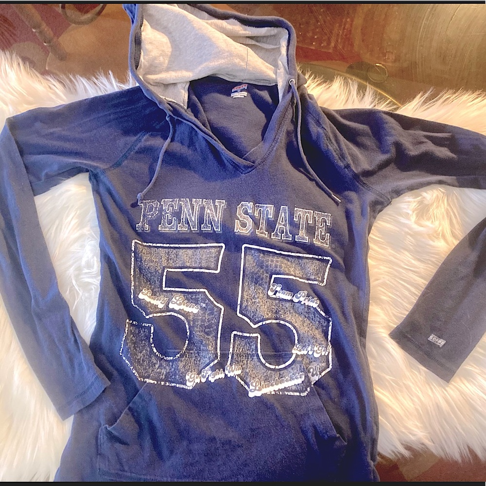 Vintage Penn State Lady Lions navy blue cotton t-shirt hoodie